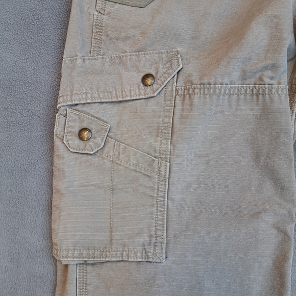 Carhartt double knee tactical steel cargo pants men's size 36W x 30L khaki EUC - Picture 5 of 16
